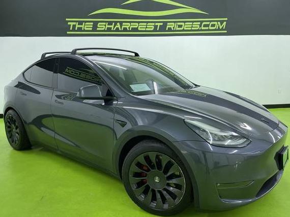 TESLA MODEL Y 2020 5YJYGDEFXLF001391 image